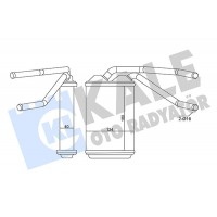 346320 KALE OTO RADYATÖR Теплообмінник обігрів салону