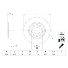 0 986 479 F23 BOSCH Гальмівний диск