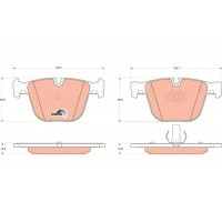 GDB1502 TRW КомплеК т гальмівних колодок, дискове гальмо