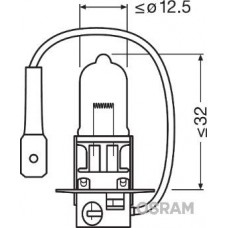 64151 OSRAM Лампа розжарювання фара дальнього світла
