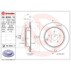 09.B265.11 BREMBO Гальмівний диск