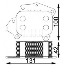 CLC 194 000S MAHLE масляний радіатор двигунне олива