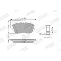 573403J JURID КомплеК т гальмівних колодок, дискове гальмо