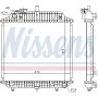 62516 NISSENS Радіатор охолодження двигуна