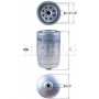 KC 605D KNECHT Паливний фільтр