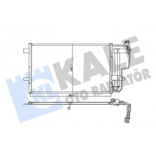 345490 KALE OTO RADYATÖR Конденсатор кондиціонера