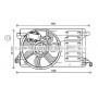 MZ7554 AVA QUALITY COOLING Вентилятор охолодження двигуна
