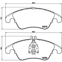 P 50 069X BREMBO Комплект гальмівних колодок дисковий гальм