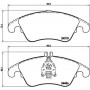 P 50 069X BREMBO Комплект гальмівних колодок дисковий гальм