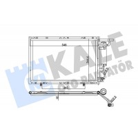342520 KALE OTO RADYATÖR Конденсатор кондиціонера