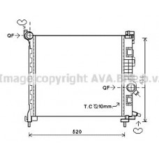 OL2562 AVA QUALITY COOLING Радіатор охолодження двигуна