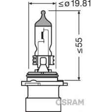 9006XS OSRAM Лампа розжарювання фара дальнього світла