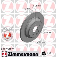 400.5511.20 ZIMMERMANN Гальмівний диск