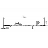 1 987 482 425 BOSCH Тросик, cтояночный тормоз