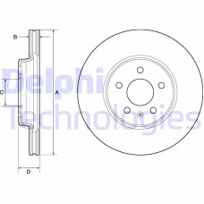 BG4799C DELPHI Гальмівний диск