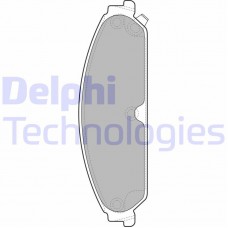 LP2033 DELPHI Комплект гальмівних колодок дисковий гальм