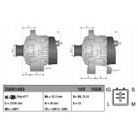 DAN1483 DENSO Генератор