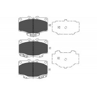 KBP-9048 KAVO PARTS Комплект гальмівних колодок дисковий гальм