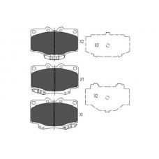 KBP-9048 KAVO PARTS Комплект гальмівних колодок дисковий гальм