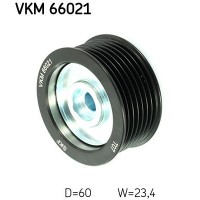 VKM 66021 SKF Паразитный / ведущий ролик, Поліклиновий ремінь