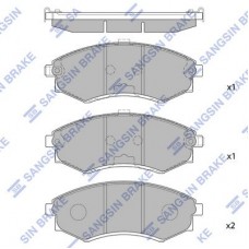 SP1048 Hi-Q Комплект гальмівних колодок дисковий гальм