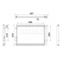 AC 916 000P MAHLE Конденсатор кондиціонера