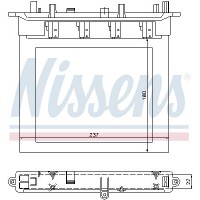72033 NISSENS Теплообмінник обігрів салону