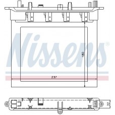 72033 NISSENS Теплообмінник обігрів салону
