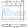 72033 NISSENS Теплообмінник обігрів салону