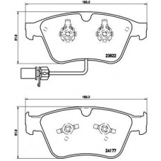 P 05 003 BREMBO Комплект гальмівних колодок дисковий гальм P 05 003 BREMBO Комплект гальмівних колодок дисковий гальм