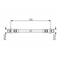 1 987 481 008 BOSCH Гальмівний шланг