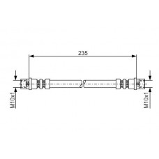 1 987 481 008 BOSCH Гальмівний шланг