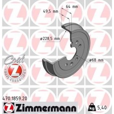 470.1859.20 ZIMMERMANN Гальмівний барабан