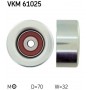 VKM 61025 SKF Паразитный / ведущий ролик, Поліклиновий ремінь