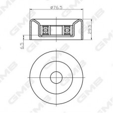 GTC0920 GMB Паразитный / Ведущий ролик, Зубчастий ремінь