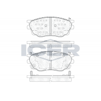 181542-200 ICER Комплект гальмівних колодок дисковий гальм