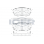 181542-200 ICER Комплект гальмівних колодок дисковий гальм
