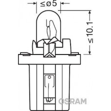 2722MFX OSRAM Лампа розжарювання, освещение щитка приборов
