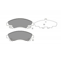 KBP-5549 KAVO PARTS Комплект гальмівних колодок дисковий гальм