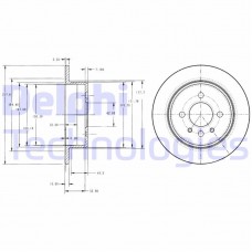 BG2202 DELPHI Гальмівний диск