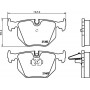 8DB 355 006-691 HELLA Комплект гальмівних колодок дисковий гальм