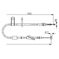 1 987 482 093 BOSCH Тросик, cтояночный тормоз
