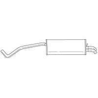 42604 SIGAM Глушник вихлопних газів кінцевий