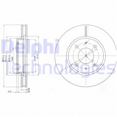 BG4068 DELPHI Гальмівний диск