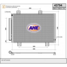 43794 AHE Конденсатор кондиціонера