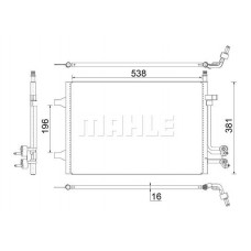 AC 692 000S MAHLE Конденсатор кондиціонера