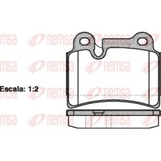 1240.00 REMSA КомплеК т гальмівних колодок, дискове гальмо