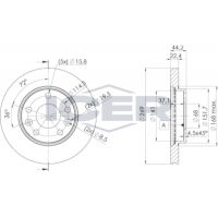 78BD4009-2 ICER Гальмівний диск
