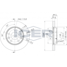 78BD4009-2 ICER Гальмівний диск