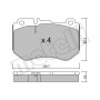 22-1018-0 METELLI Комплект гальмівних колодок дисковий гальм
